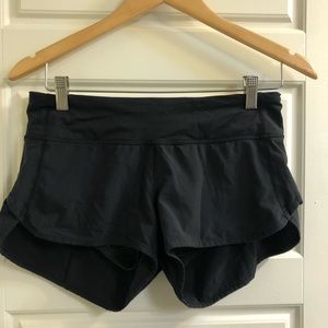 Lululemon black Speed Short